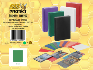 Protèges cartes Premium (X50) VERT Beeprotect