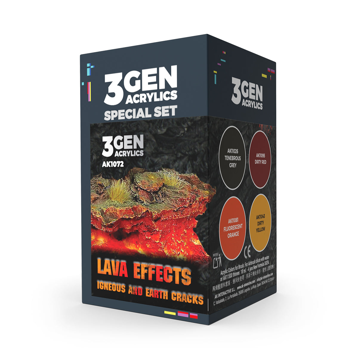 WARGAME COLOR SET LAVA EFFECTS.