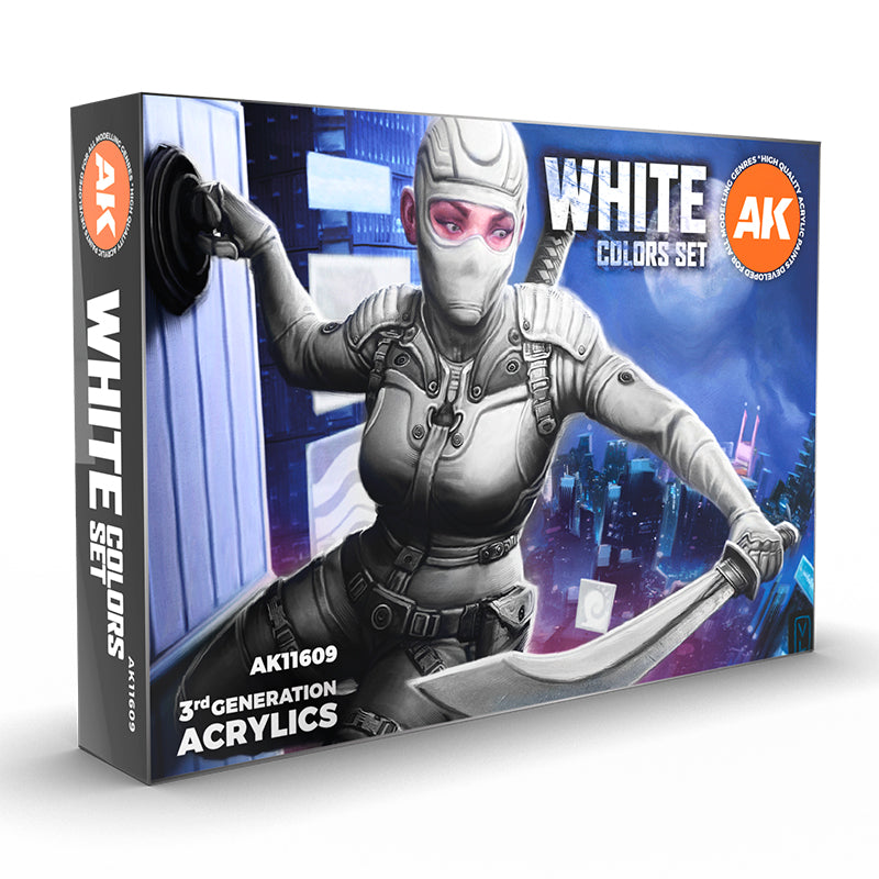 Acrylics 3GEN sets :White Colors Set