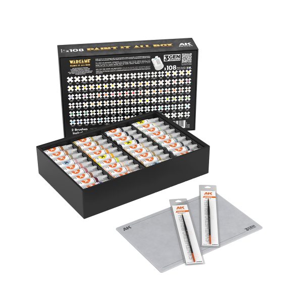 Ak Interactive - 3Rd Gen Set - Wargame Paint it All Box x72