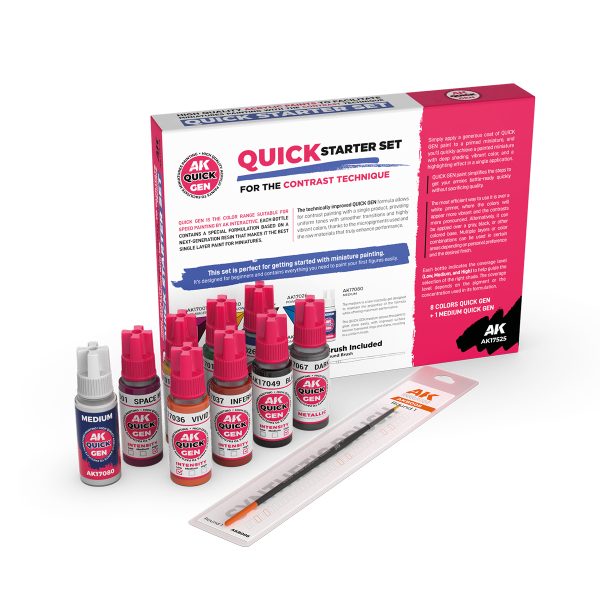 AK - Quick Gen Set - Quick starter set (8 quick gen + 1 medium +1 brush)