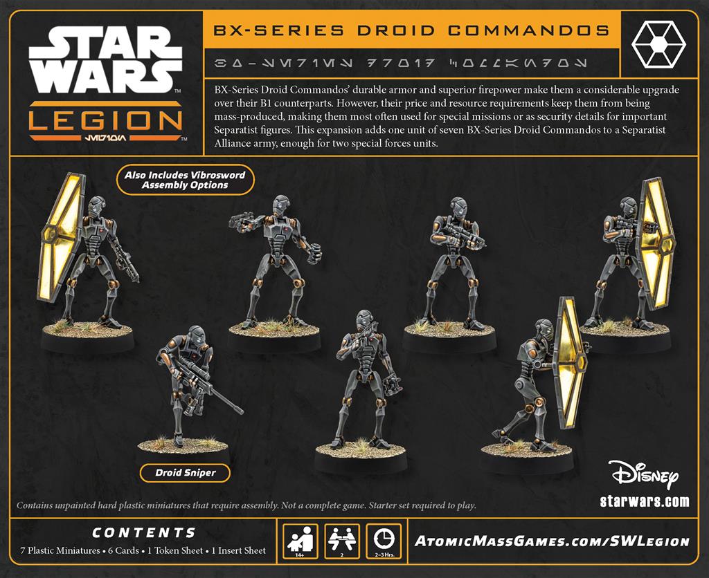 Star Wars Légion : BX-Series Droïdes Commando (Réédition)
