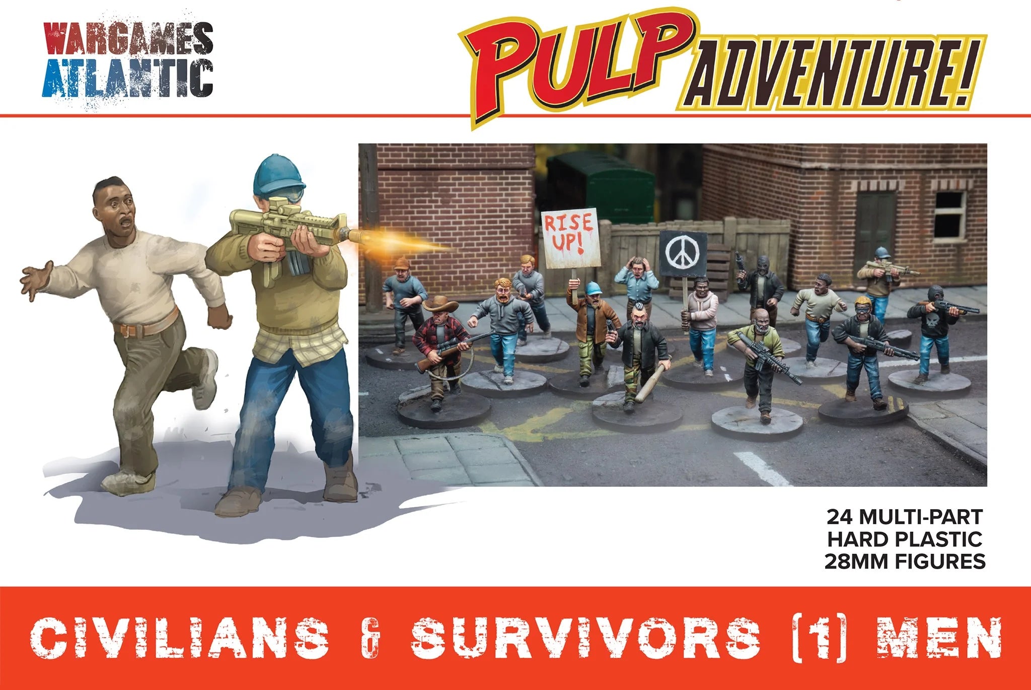 WargamesAtlantic : PulpAdventure/Civilians & Survivors (1): Men (EN STOCK)