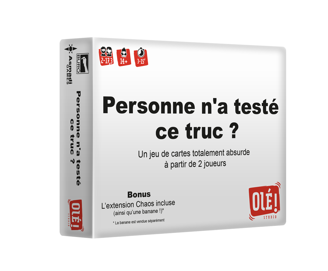 Personne n'a testé ce truc (EN STOCK)(SOLDES D'HIVER 2026)