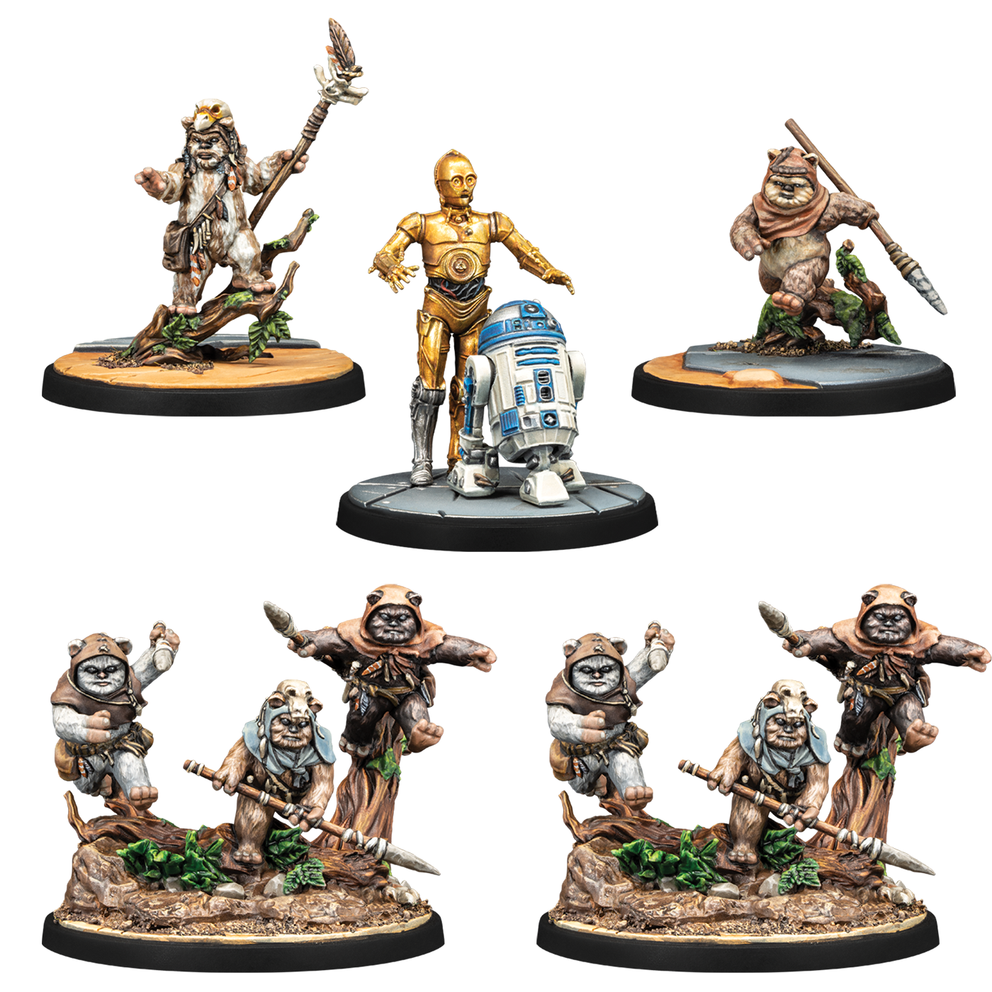 Figurines Yub Nub (Ewoks) – Star Wars Shatterpoint à peindre