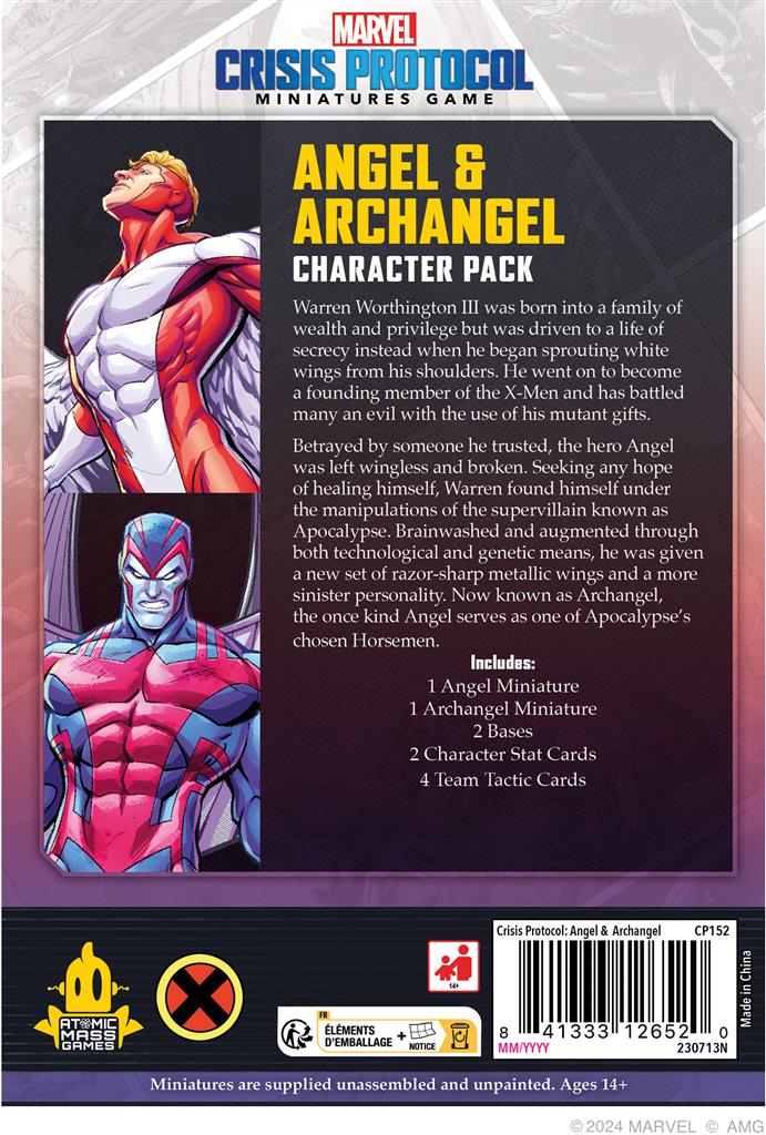 Marvel Crisis Protocol – Angel & Archangel (Pack de personnages X-Men)
