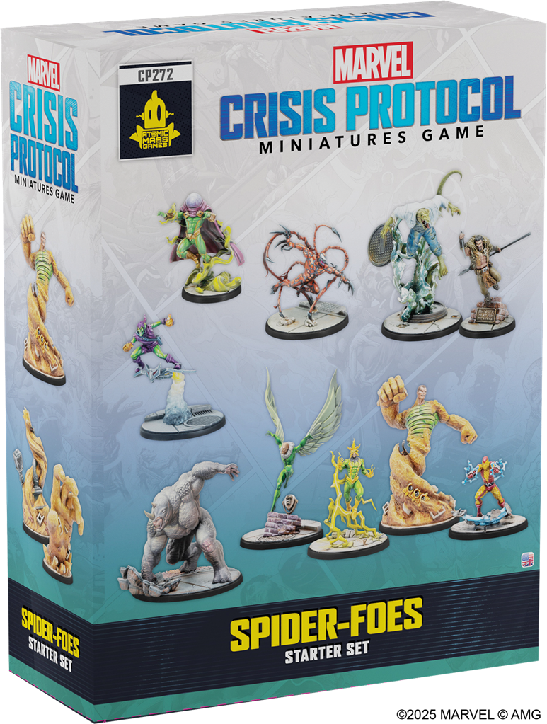 Marvel Crisis Protocol: Spider Foes Starter Set de base en Anglais (LIVRAISON GRATUITE)
