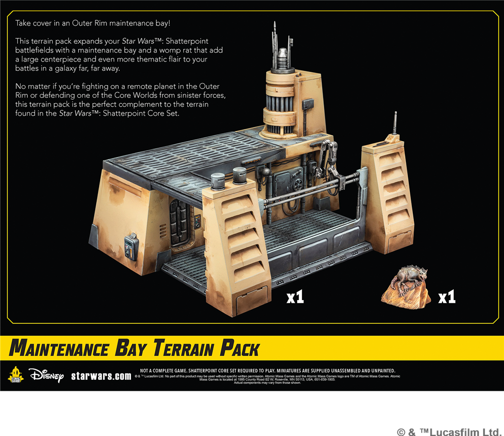Décor monté Maintenance Bay – Star Wars Shatterpoint