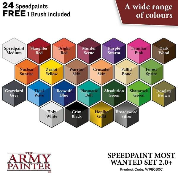 Army Painter - Starter Peinture - Speedpaint Most Wanted Set 2.0 (LIVRAISON GRATUITE)
