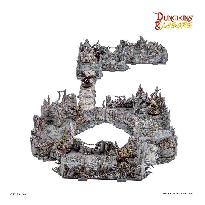 Dungeons & Lasers - Décors - DEMONIC CAVES Prépeint (LIVRAISON GRATUITE)
