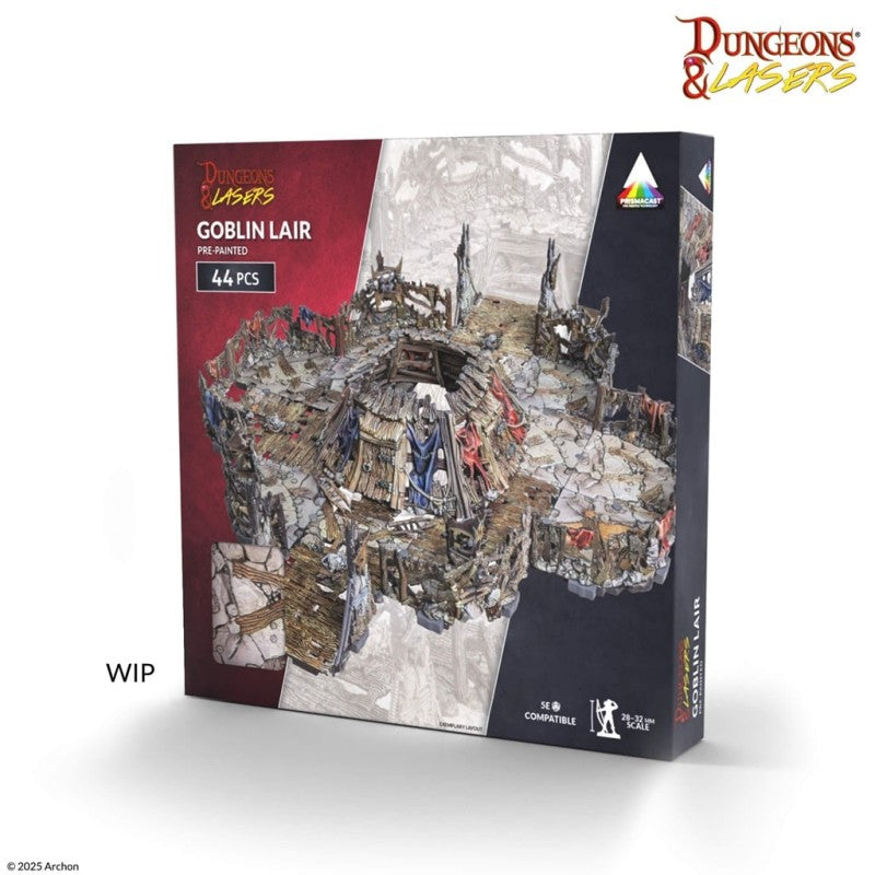 Dungeons & Lasers - Décors - Goblin Lair Prépeint