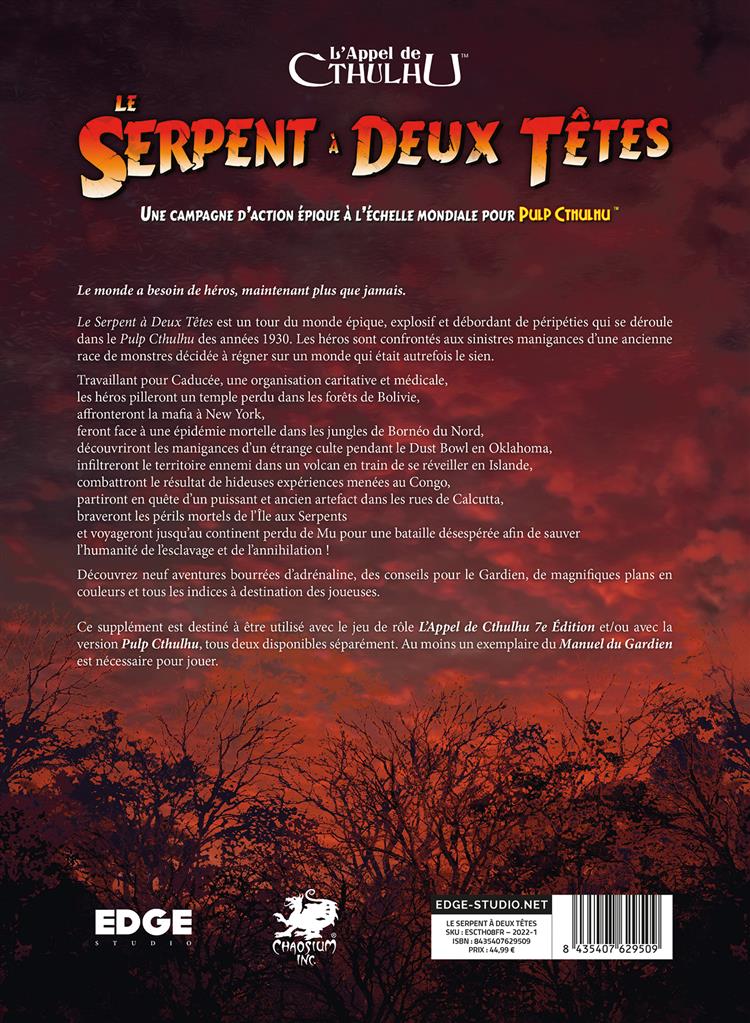 L'Appel de Cthulhu : Le Serpent à Deux Têtes