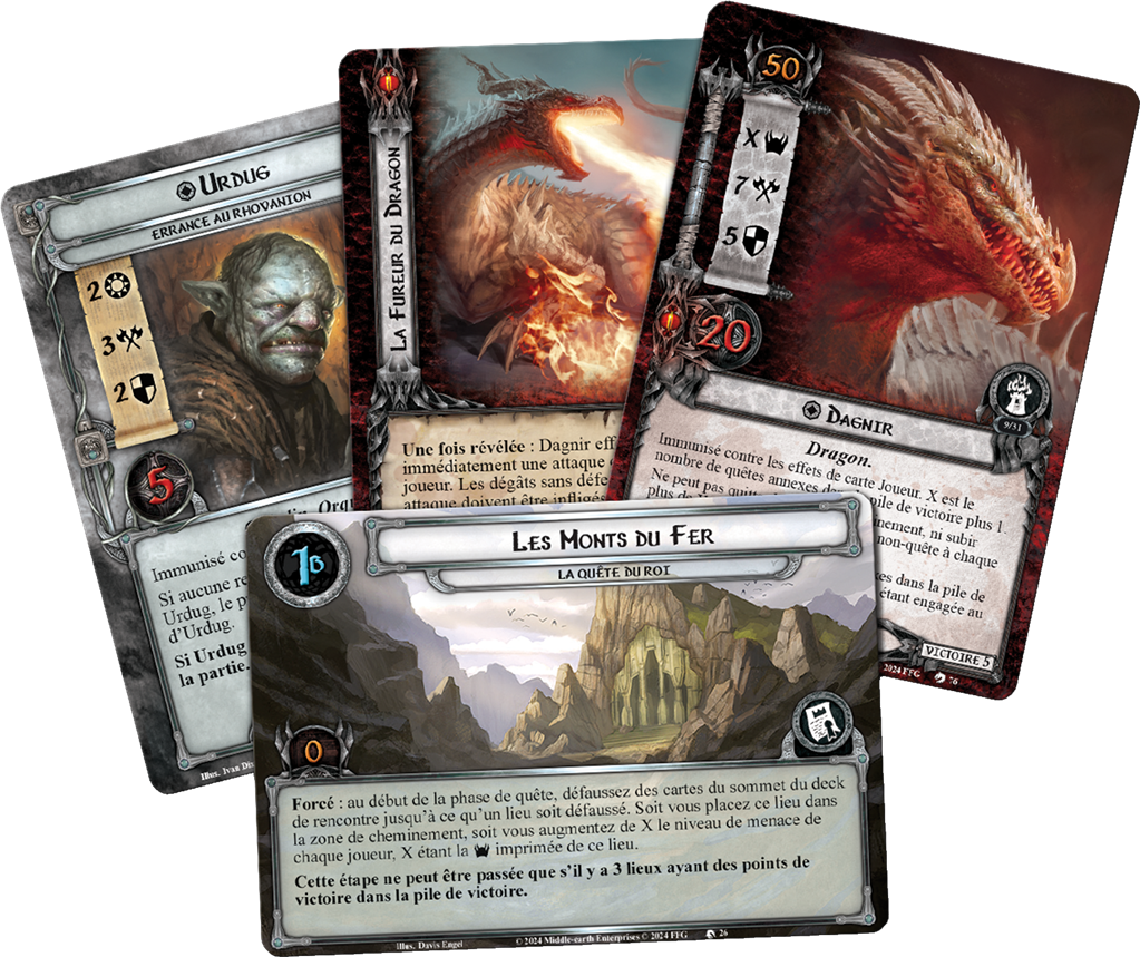 Seigneur des Anneaux Jeu de Carte Evolutif : Ered Mithrin Extension Campagne