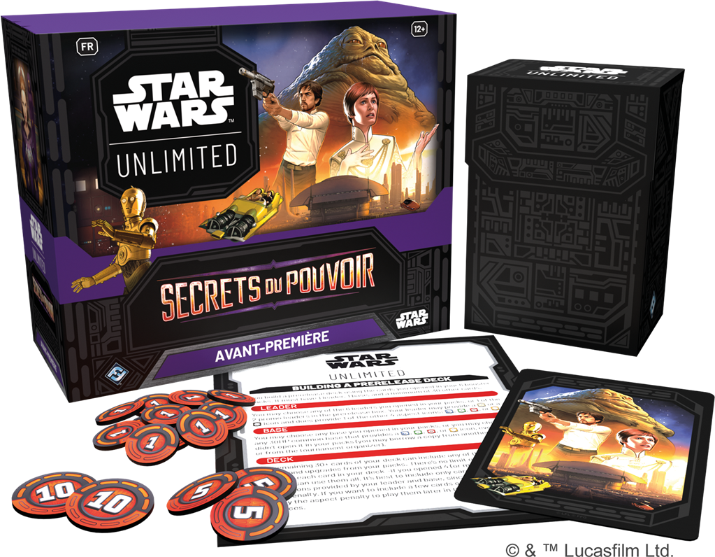 Star Wars Unlimited : Secrets du Pouvoir Boîte AP en Francais