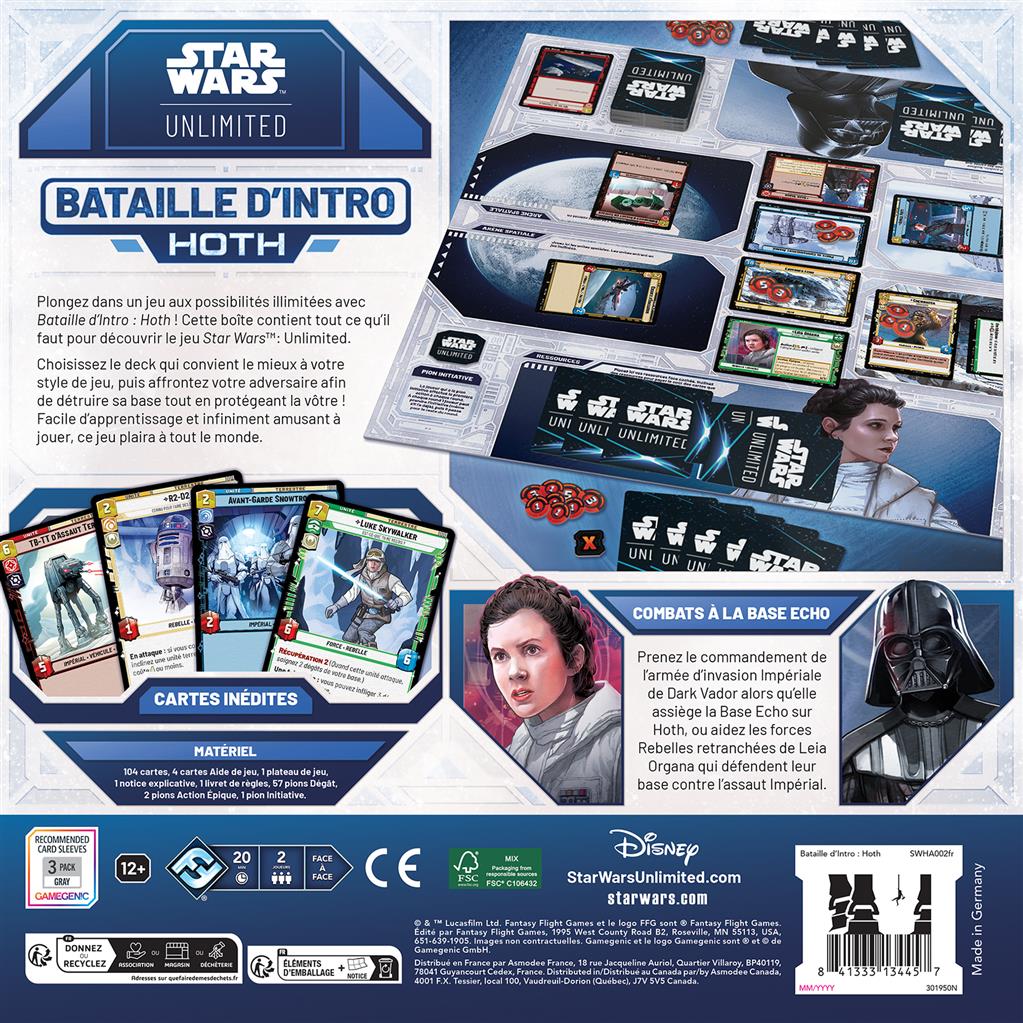 Star Wars Unlimted Bataille d'Intro : Hoth