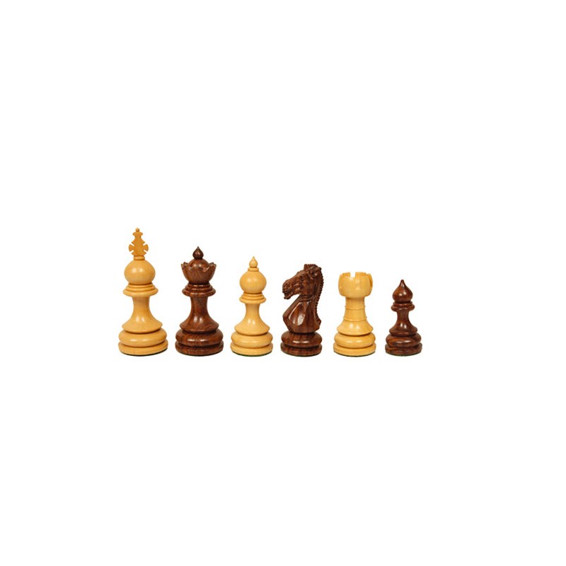 Pièces échecs Taj buis/acacia n°3 (LIVRAISON GRATUITE)