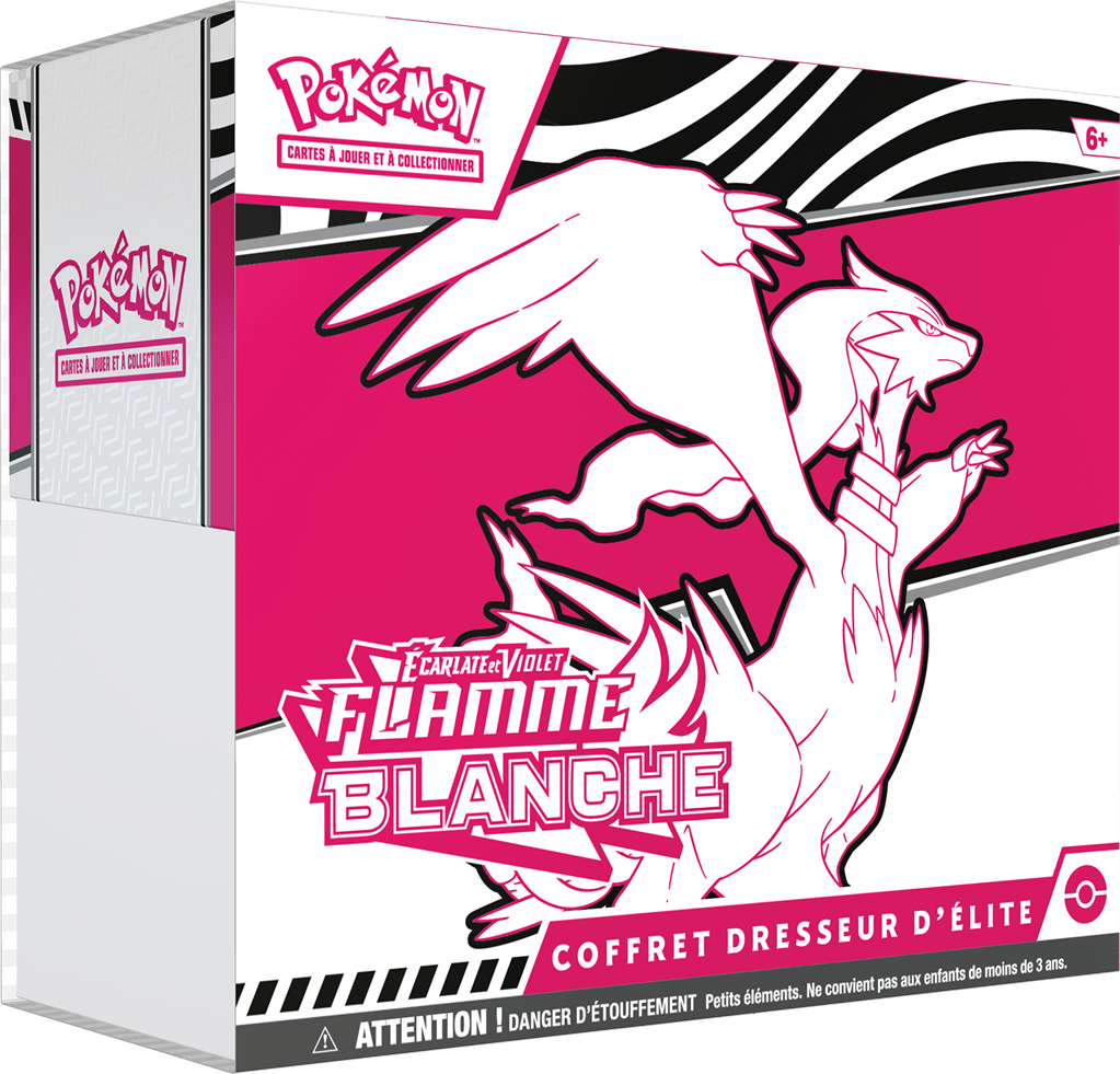 Pokémon : Coffret Dresseur d'Elite Flamme Blanche (LIVRAISON GRATUITE) (Limité à un exemplaire par client)