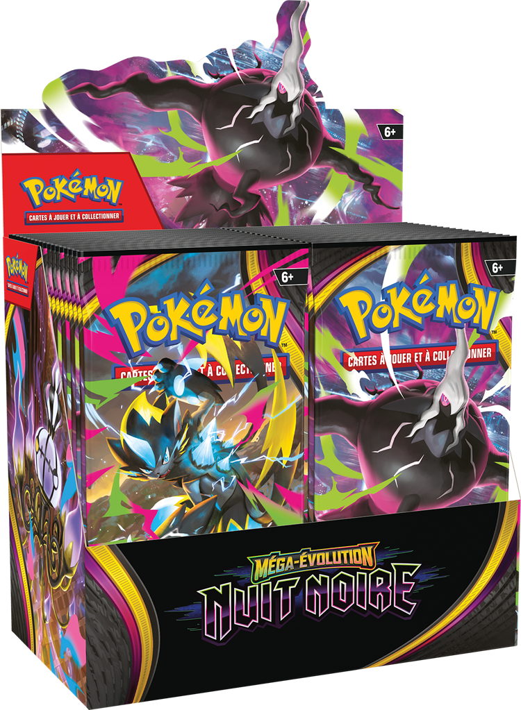 Pokémon ME05 - Nuit noire - Display de Boosters en Francais (Un seul exemplaire par personne et par foyer)