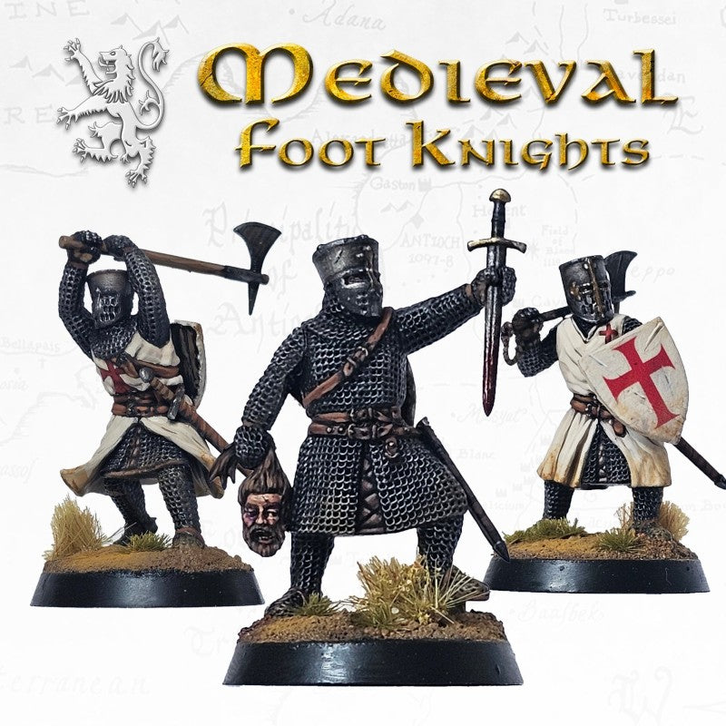Victrix Miniatures 28mm Médiéval - Medieval Foot Knights (EN STOCK)