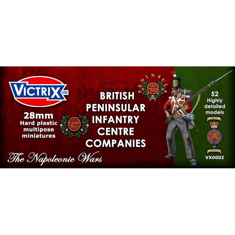 Victrix Miniatures 28mm Napoléonienne - British Peninsular Infantry Centre Companies