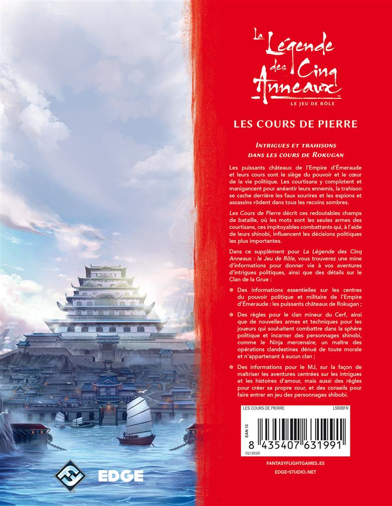 Légende des 5 Anneaux JDR : Les Cours de Pierre (LIVRAISON GRATUITE)