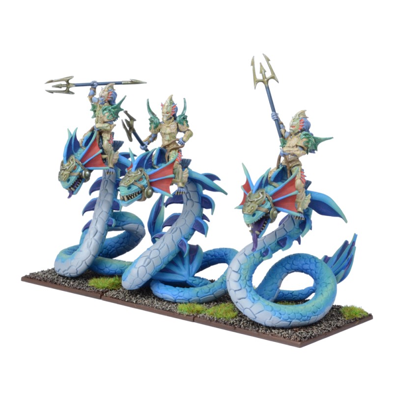 Kings of War Forces de la Nature -RÉGIMENT DE NAÏADES CHEVAUCHEURS DE WYRMS