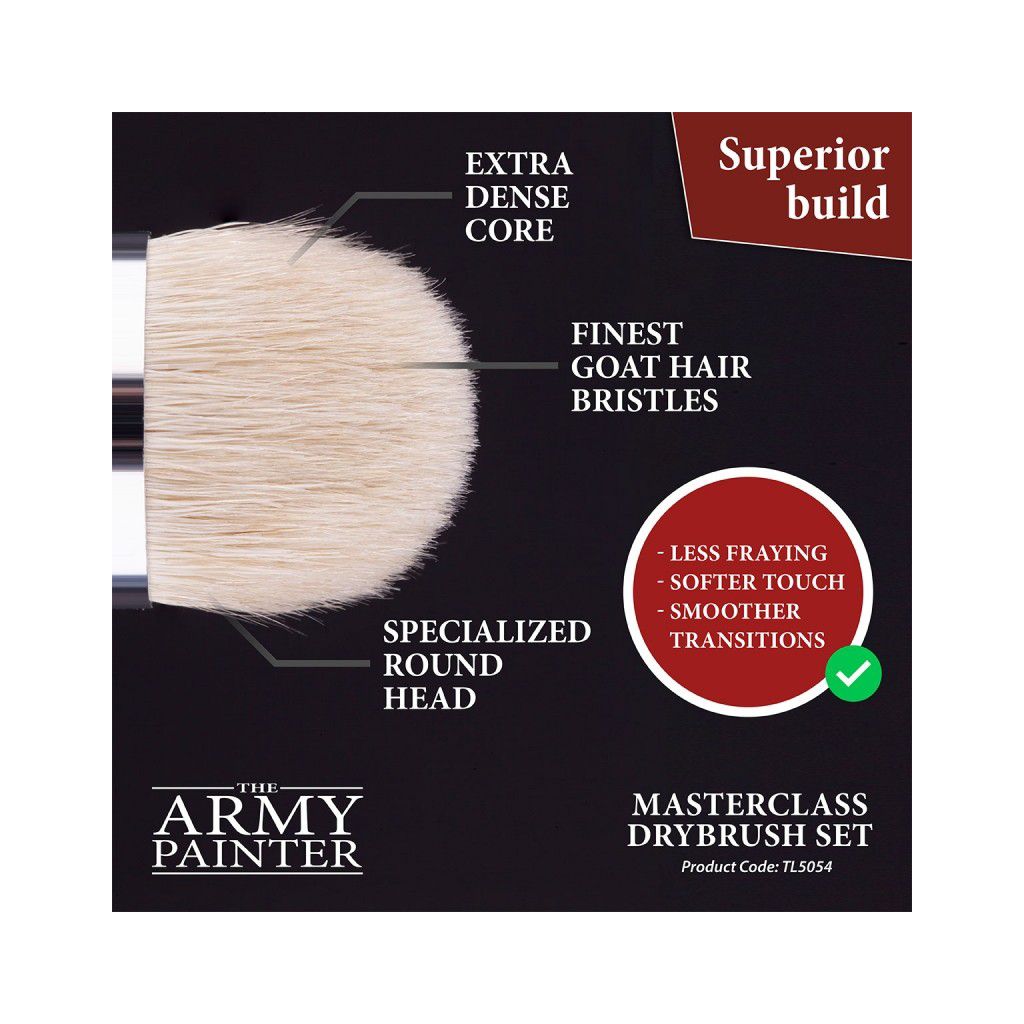 Army Painter - Pinceaux - Mega Brush SetMasterclass Drybrush Set (Pinceaux)