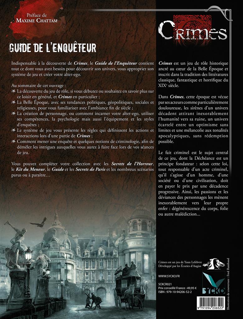 CRIMES: le guide de l enquêteur