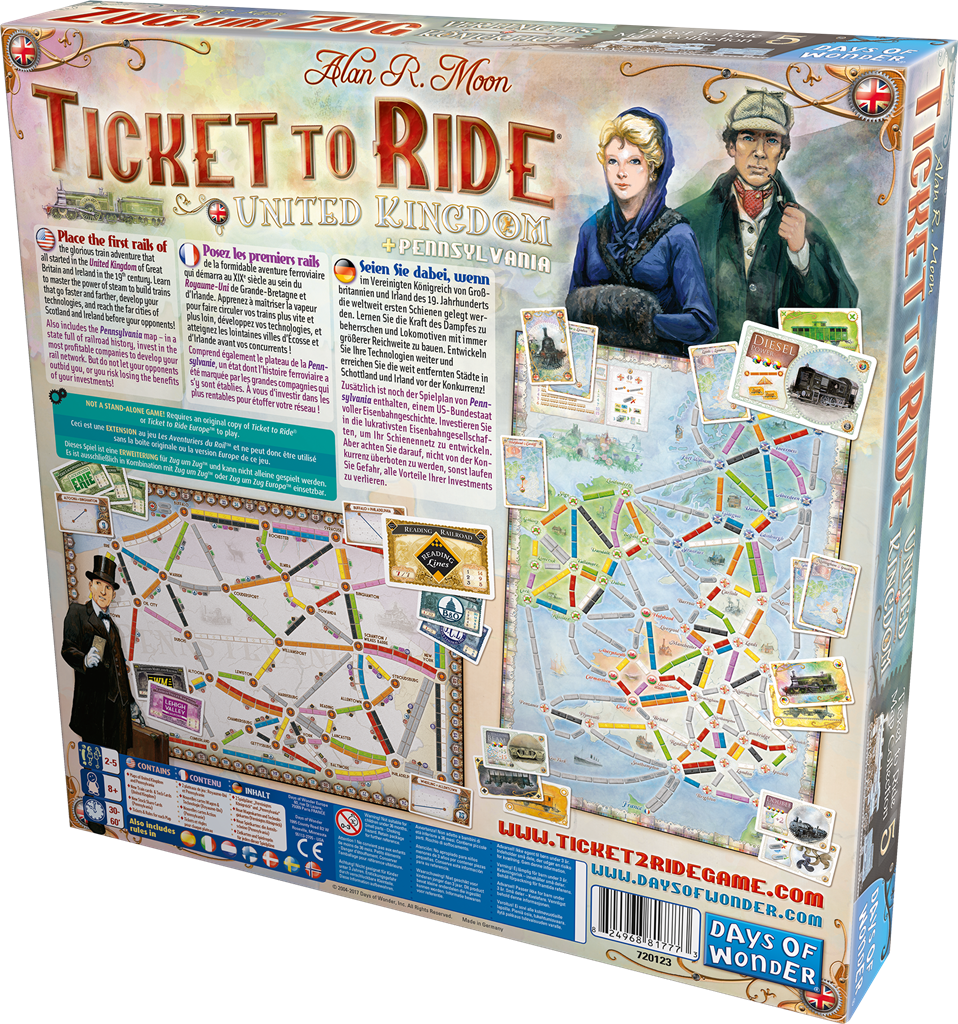 Les Aventuriers du Rail : UK/Pennsylvanie (Extension)