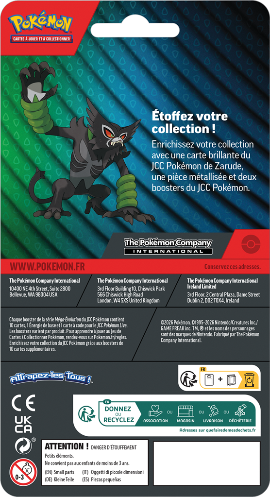 Pokémon : Pack 2 boosters Q3 (Blister CHECKLANE)(DEUX EXEMPLAIRES MAXIMUM PAR COMMANDE ET PAR FOYER)