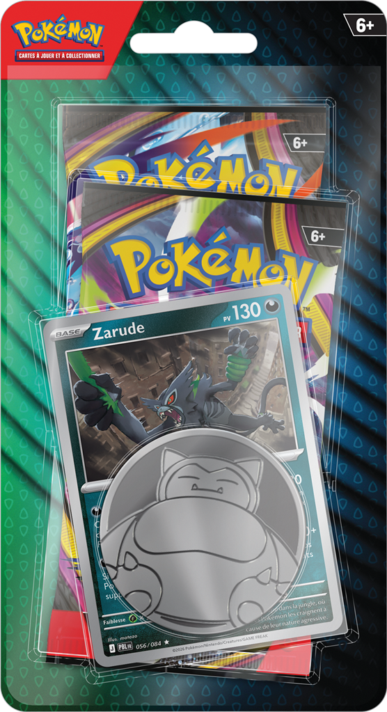 Pokémon : Pack 2 boosters Q3 (Blister CHECKLANE)(DEUX EXEMPLAIRES MAXIMUM PAR COMMANDE ET PAR FOYER)