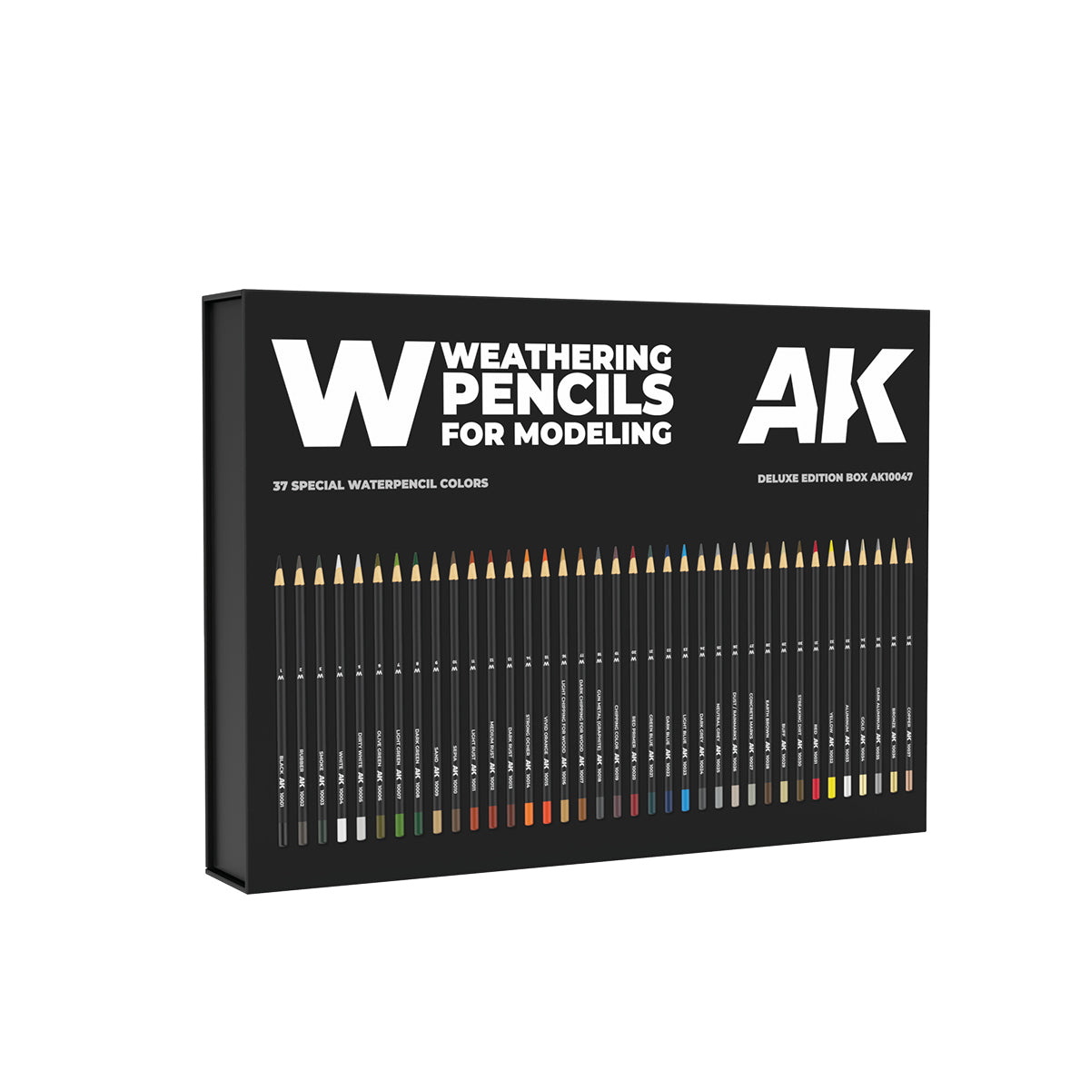 Ak.watercolor - Weathering pencils deluxe édition box (37 waterpencil colors)