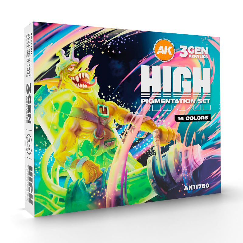 Acrylics 3GEN sets :High Pigmentation Set 14 Colors