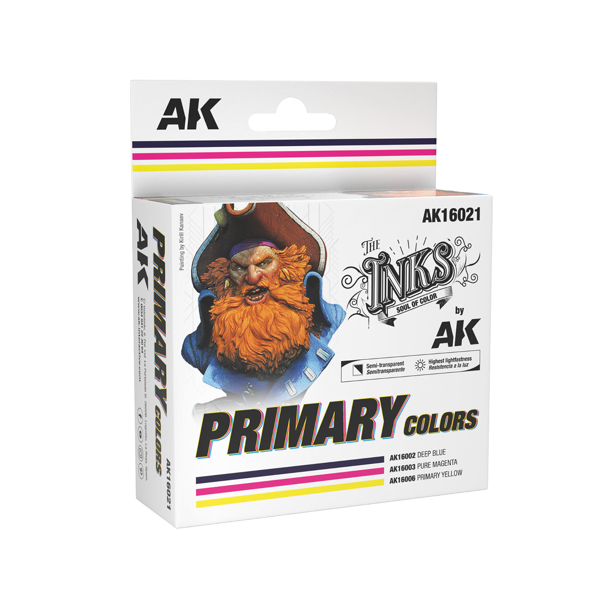 The Inks (encres) :Primary colors set