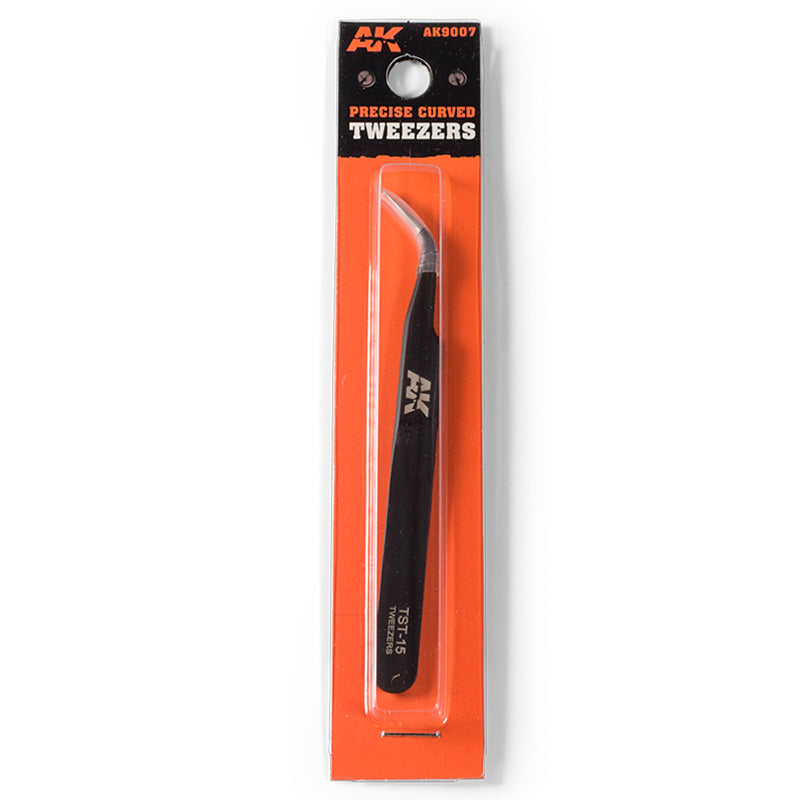 AK Interactive pinces courbées de précision (Precise Curved Tweezers)