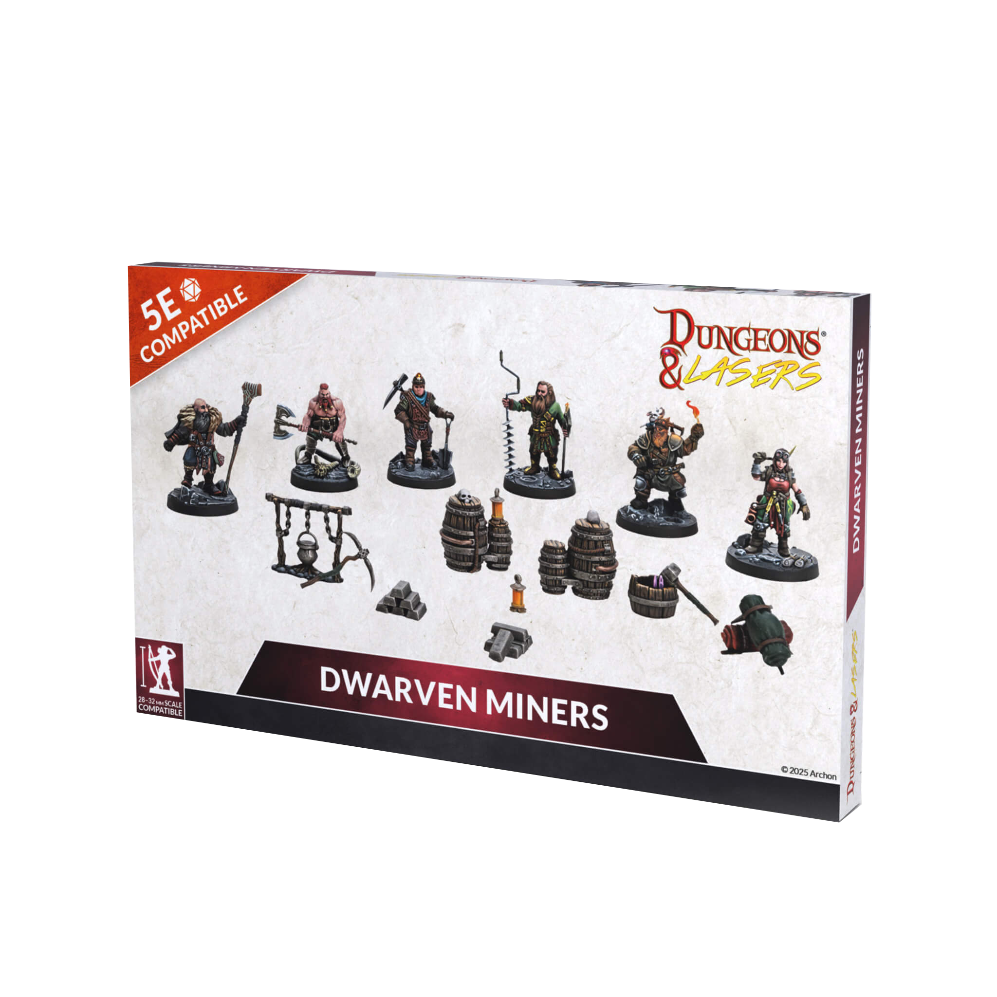 Dungeons & Lasers - Figurines - Dwarven Miners