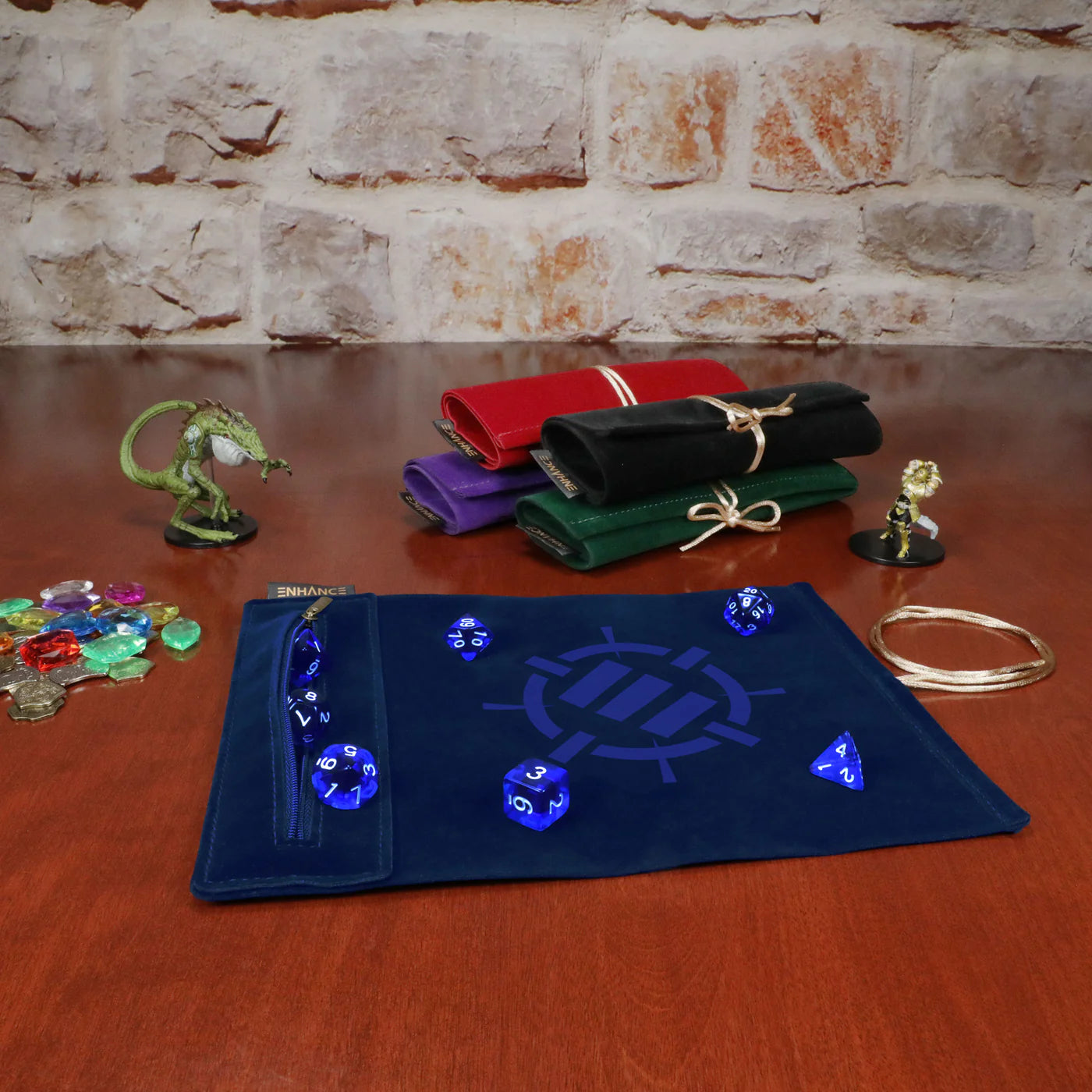 Enhance - Trousse + piste à dés Roll on a Scroll bleu