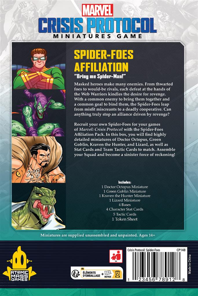 Marvel Crisis Protocol – Spider-Foes Affiliation Pack