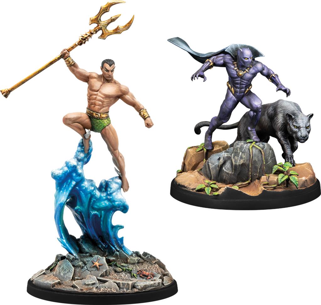 Marvel Crisis Protocol – Black Panther, Chosen of Bast & Namor (Pack de personnages)