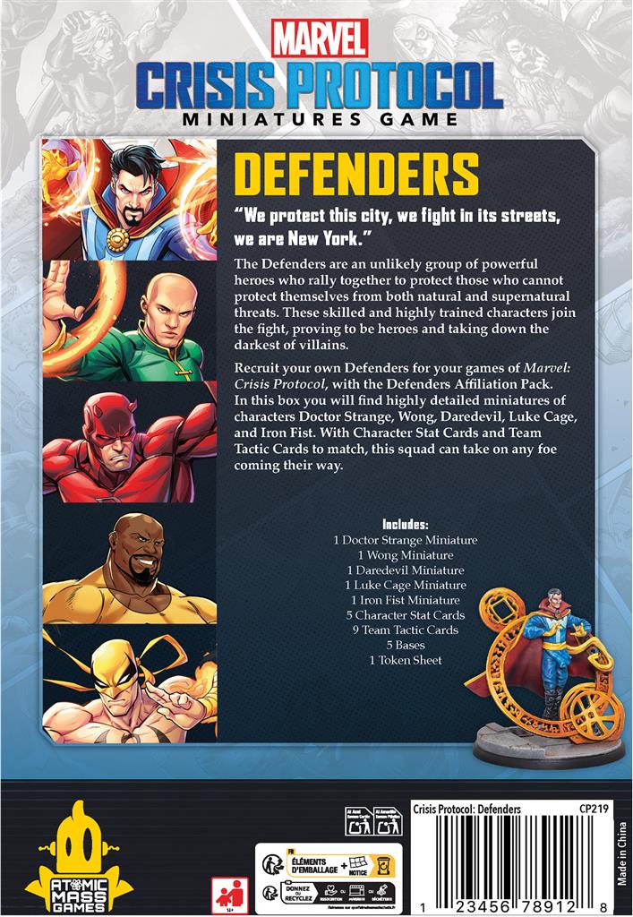 Marvel Crisis Protocol – The Defenders Affiliation Pack