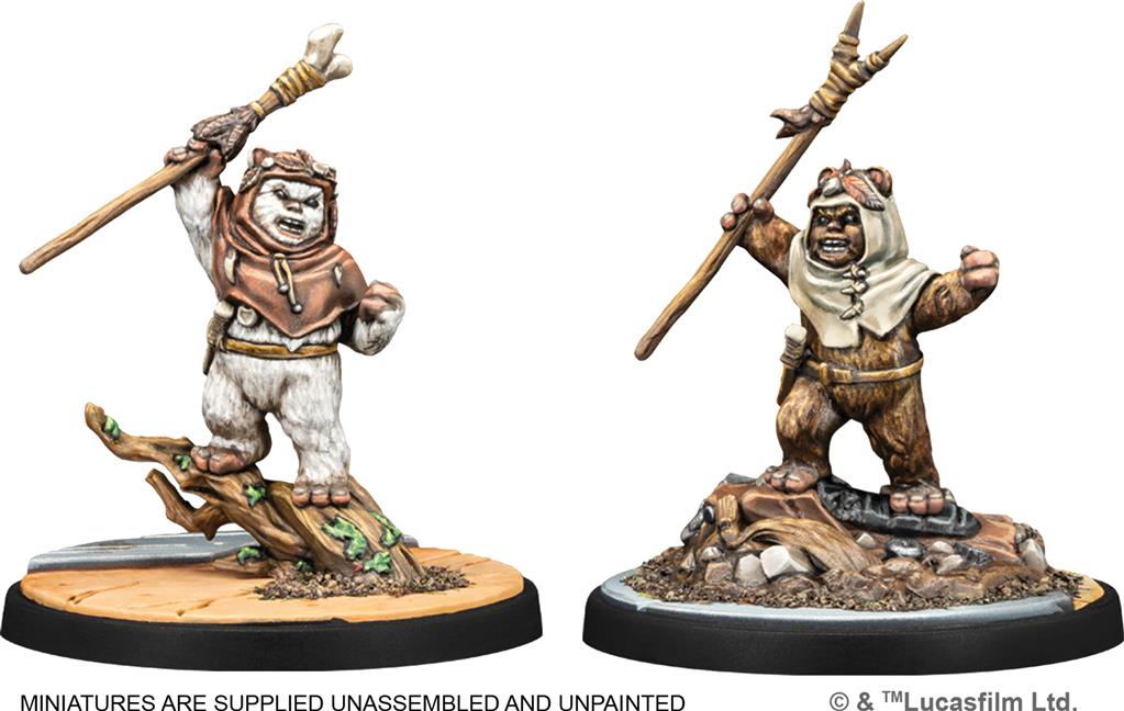 Figurines Ee Chee Wa Maa ! (Ewoks) – Star Wars Shatterpoint à peindre
