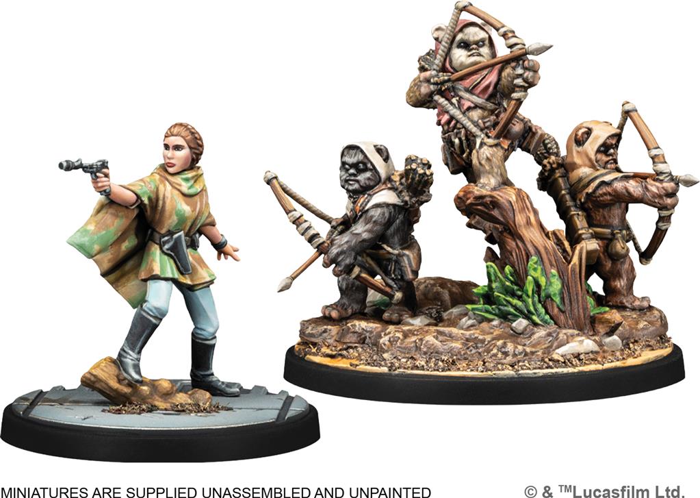 Détail des figurines Ee Chee Wa Maa ! (Ewoks) – Star Wars Shatterpoint