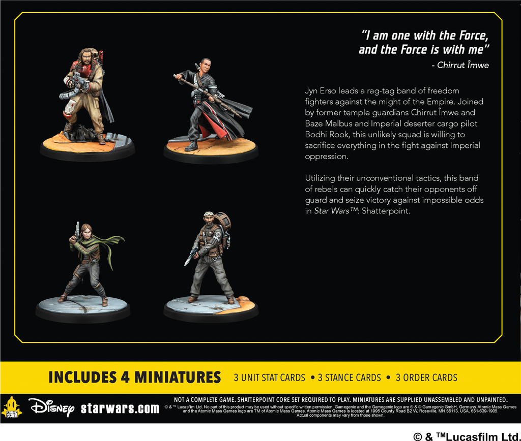 Contenu du set d'escouade This is Rogue One – Star Wars Shatterpoint