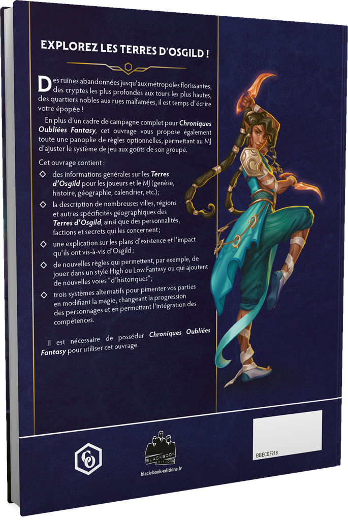 Chroniques Oubliées Fantasy :  Atlas d'Osgild & règles optionnelles (alternatif)(LIVRAISON GRATUITE)