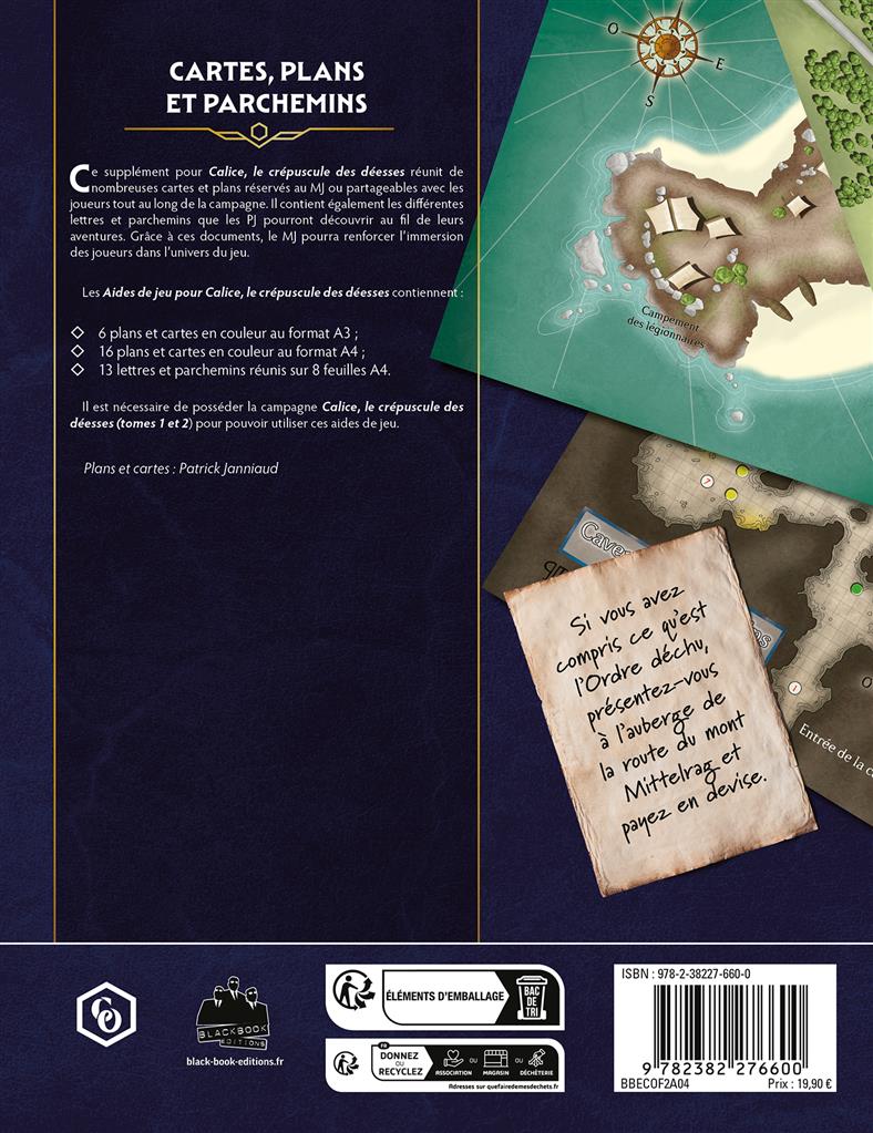 Chroniques Oubliées Fantasy : Aides de jeu pour Calice