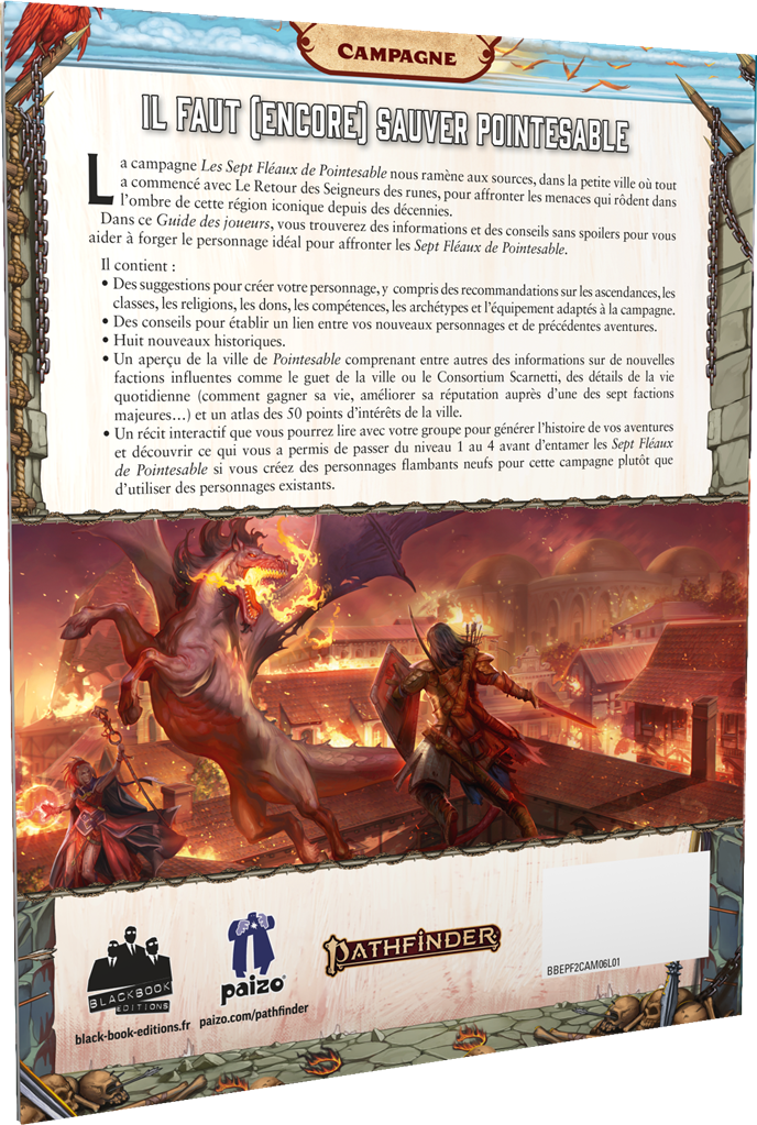 Pathfinder 2 Guide du joueur Les Sept fléaux de Pointesable