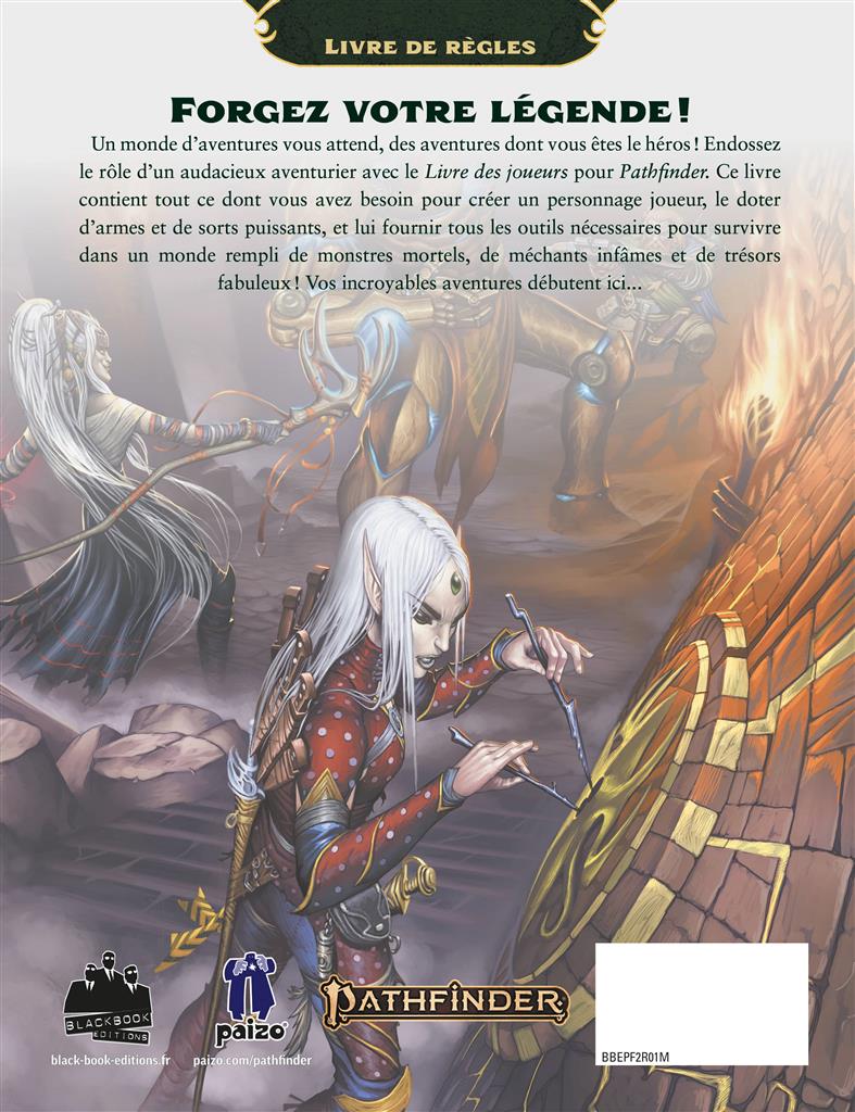 Pathfinder 2 - Livre des Joueurs version croquis
