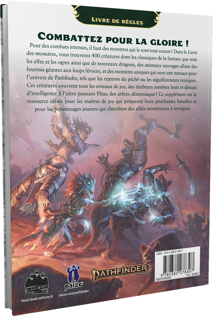 Pathfinder 2 - Livre des Monstres croquis