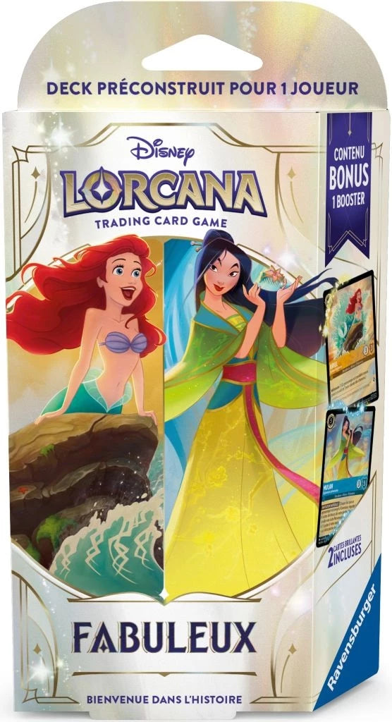 Disney Lorcana S9 Fabuleux deck de démarrage Ariel et Mulan en Francais (EN STOCK)