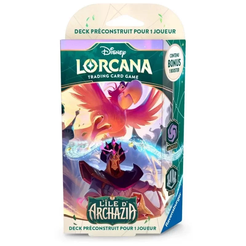 Disney Lorcana S7 D L'ïle d'Archazia : Starter Améthyste & Acier (Iago / Jafar)(EN STOCK)
